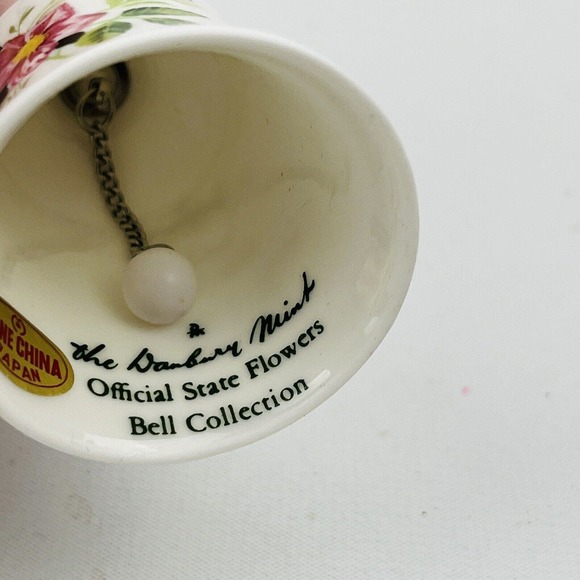 Danbury Mint Iowa Wild Rose Official State Flower Bell‎ Collection - Picture 3 of 5
